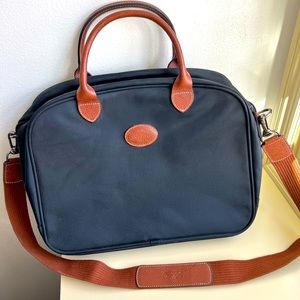 Black Longchamp briefcase/laptop bag